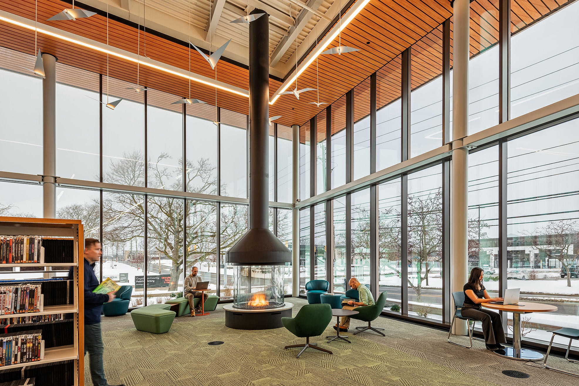 Cuyahoga County Public Library Brooklyn Branch Fireplace Cuyahoga County Public Library Brooklyn Branch Fireplace