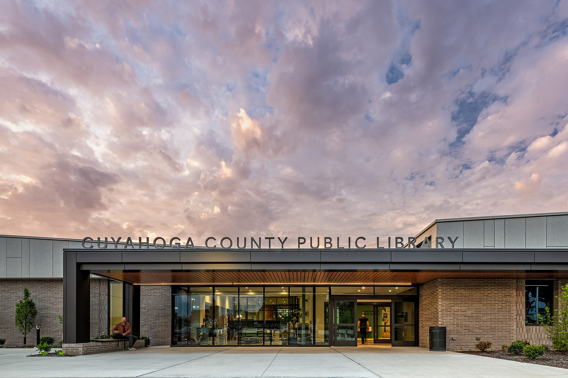 Cuyahoga County Public Library Brooklyn Branch Entrance Cuyahoga County Public Library Brooklyn Branch Entrance