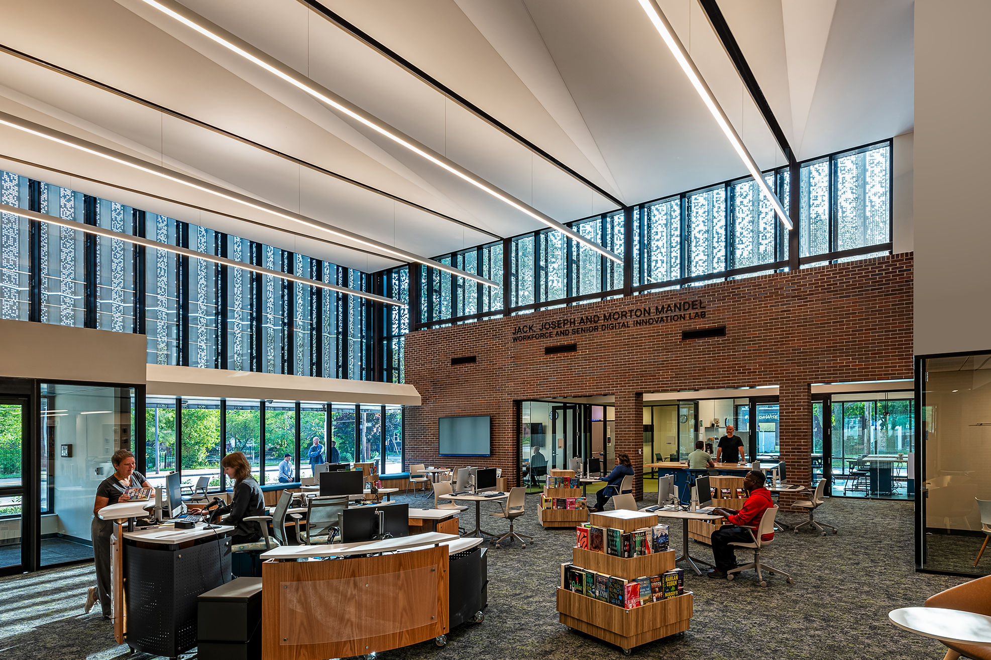 Cleveland Public Library Glenville Branch Circulation Desk Cleveland Public Library Glenville Branch Circulation Desk